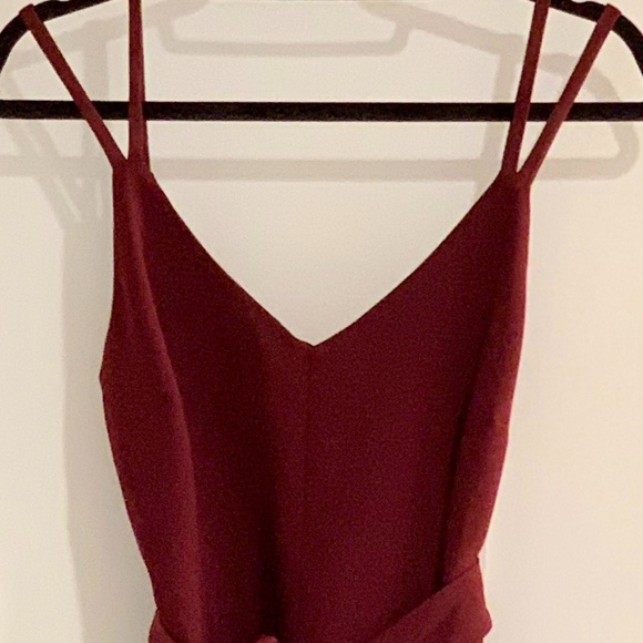 Trina Turk Carolina Burgundy Jumpsuit - Picture 3 of 5